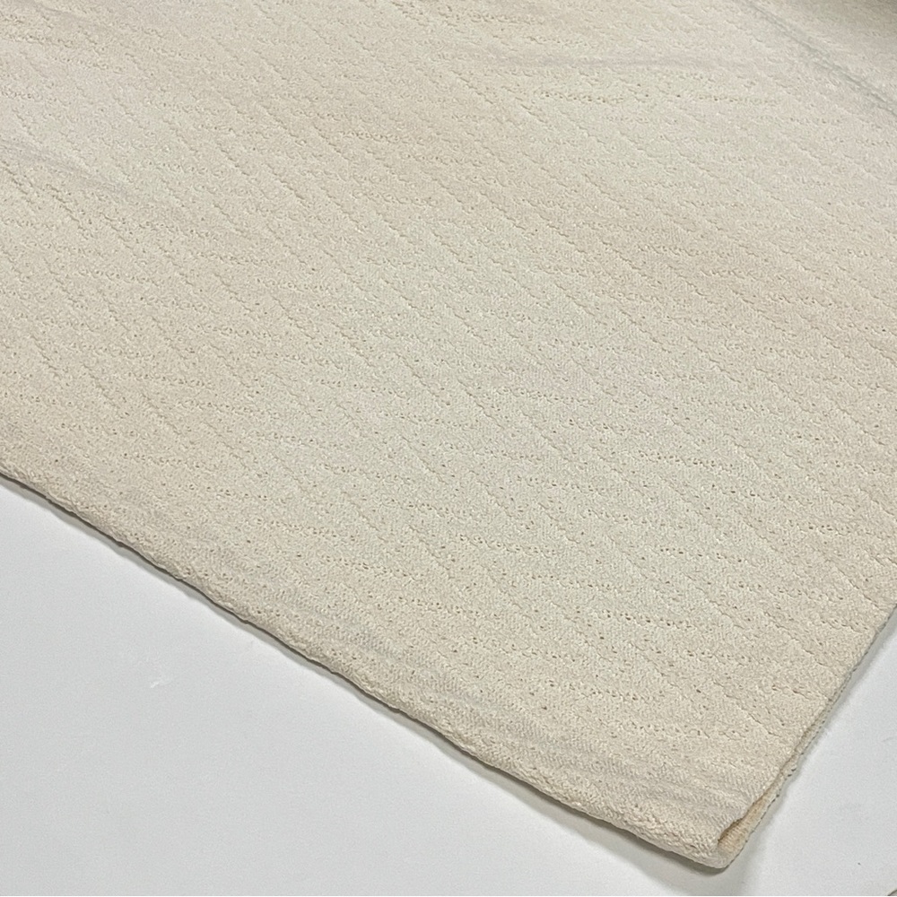 St. John Collection cream white knit pencil skirt elastic waist knee length NWT - Picture 8 of 9